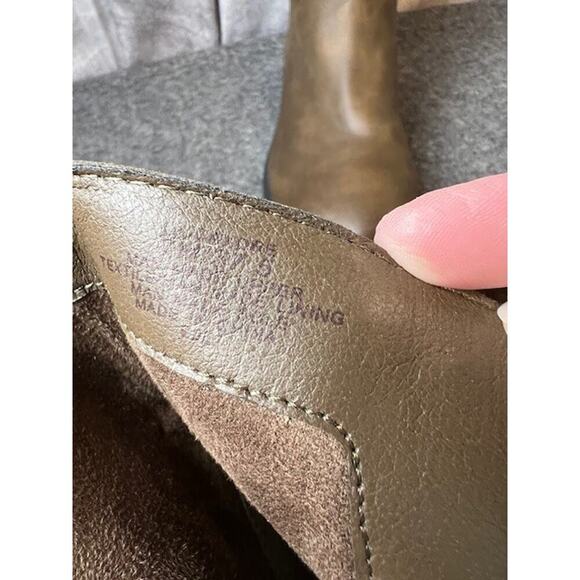 Lucky Brand Motorcycle Candre Mid-Calf Zip Boot Leather Tuscany Brown Sz 7 - Picture 9 of 10